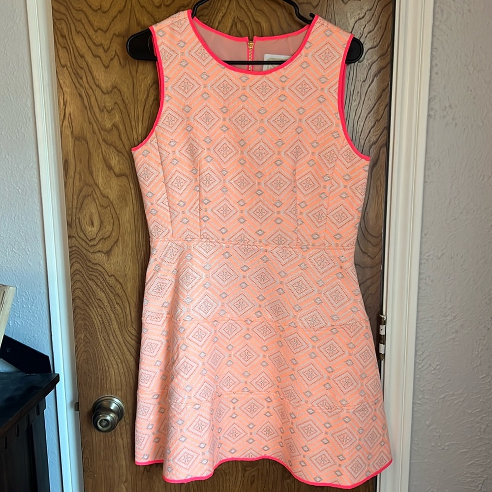Beautiful Sail to Sable coral and hot pink dress.